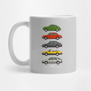 Saab classic car collection Mug